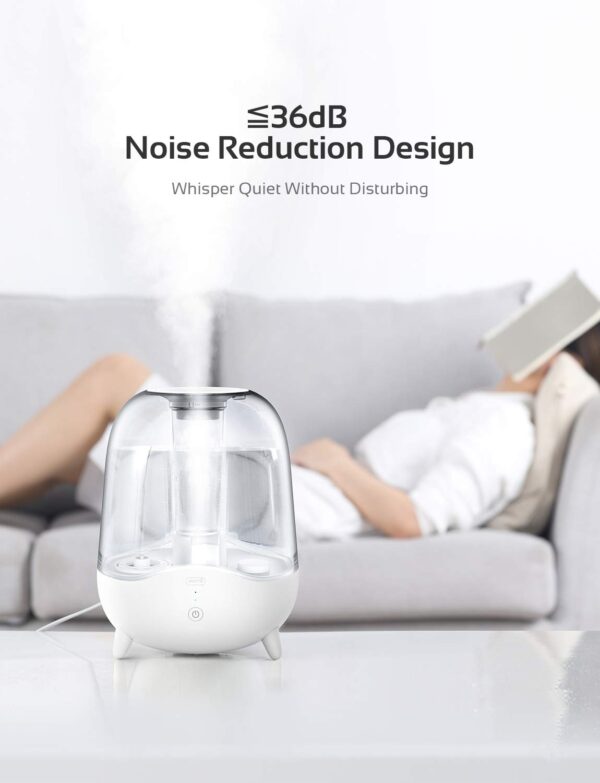 Deerma F325 Crystal Clear Ultrasonic Cool Mist Humidifier 5L Capacity Silent Aromath - Image 3